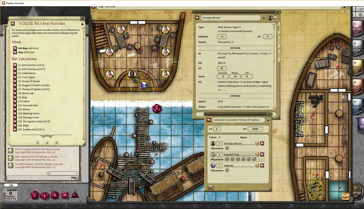 Fantasy Grounds - Pathfinder RPG - Curse of the Crimson Throne Screenshot 2