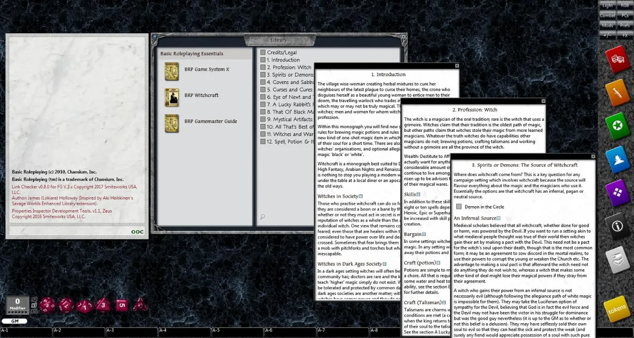 Fantasy Grounds - Witchcraft (BRP) Screenshot 0