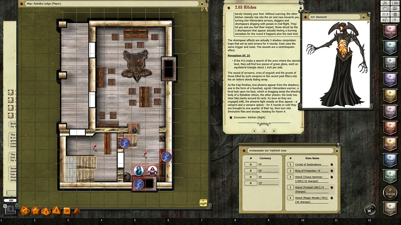 Fantasy Grounds - A17: Haunting at Rybalka Lodge (PFRPG) Screenshot 2
