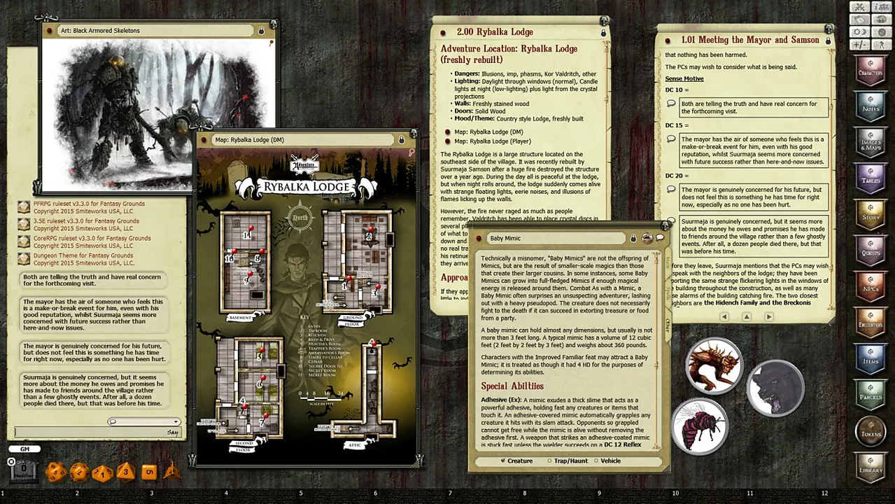 Fantasy Grounds - A17: Haunting at Rybalka Lodge (PFRPG) Screenshot 1