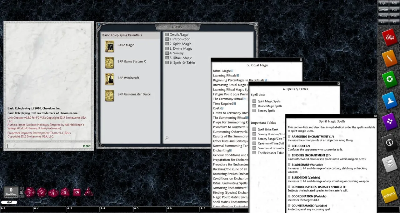 Fantasy Grounds - Basic Magic (BRP) Screenshot 3