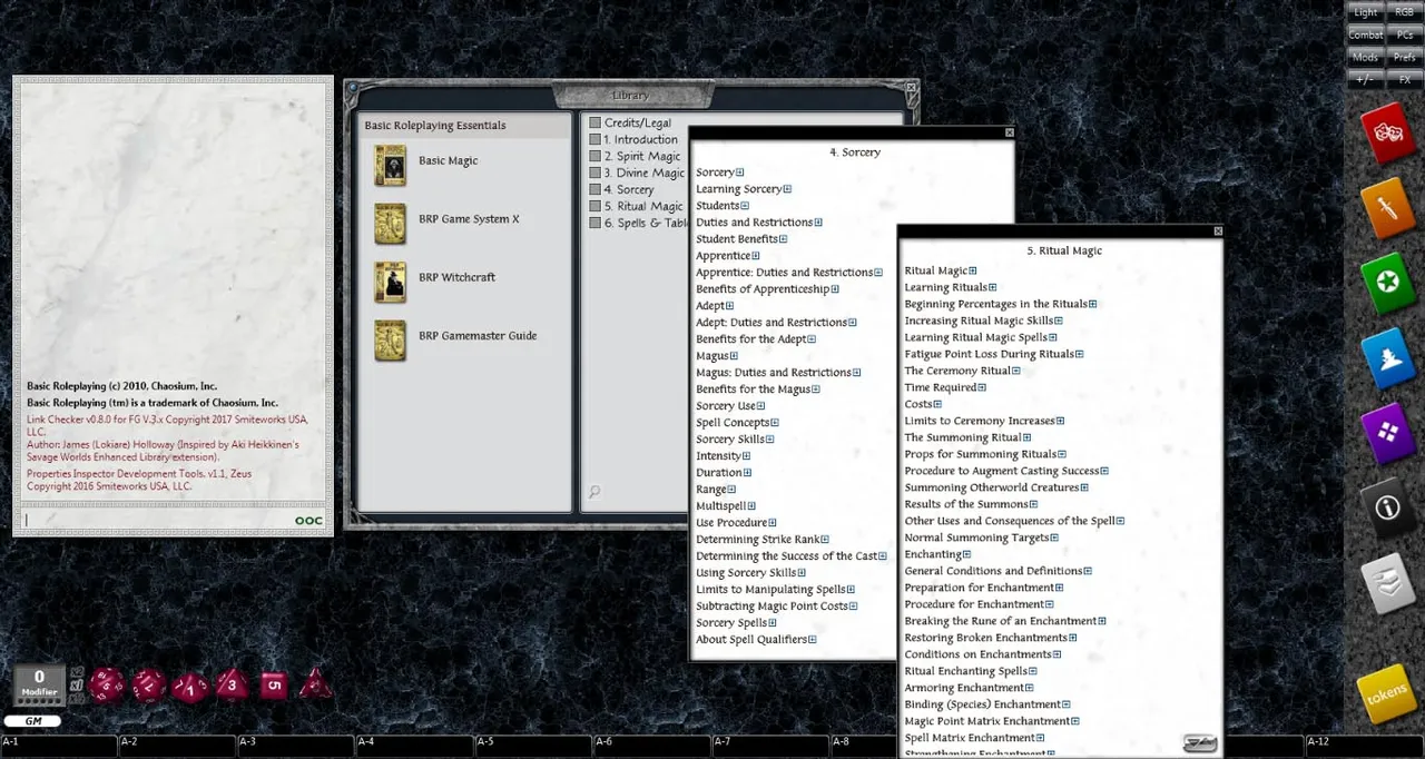 Fantasy Grounds - Basic Magic (BRP) Screenshot 1