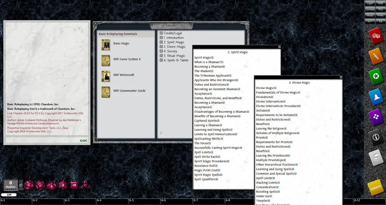 Fantasy Grounds - Basic Magic (BRP) Screenshot 2