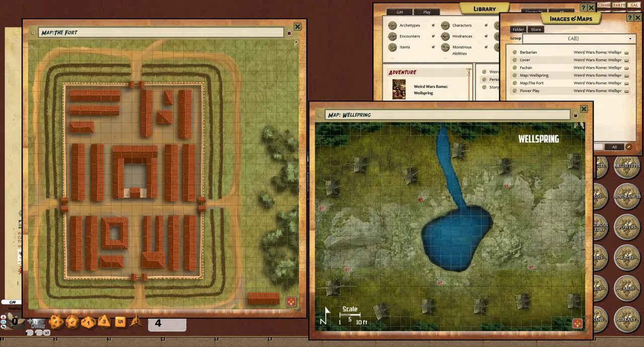 Fantasy Grounds - Weird Wars Rome: Wellspring (Savage Worlds) Screenshot 1