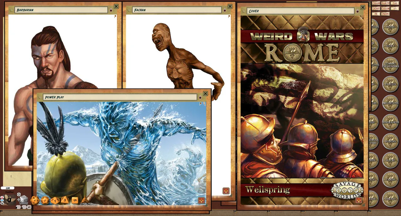 Fantasy Grounds - Weird Wars Rome: Wellspring (Savage Worlds) Screenshot 2