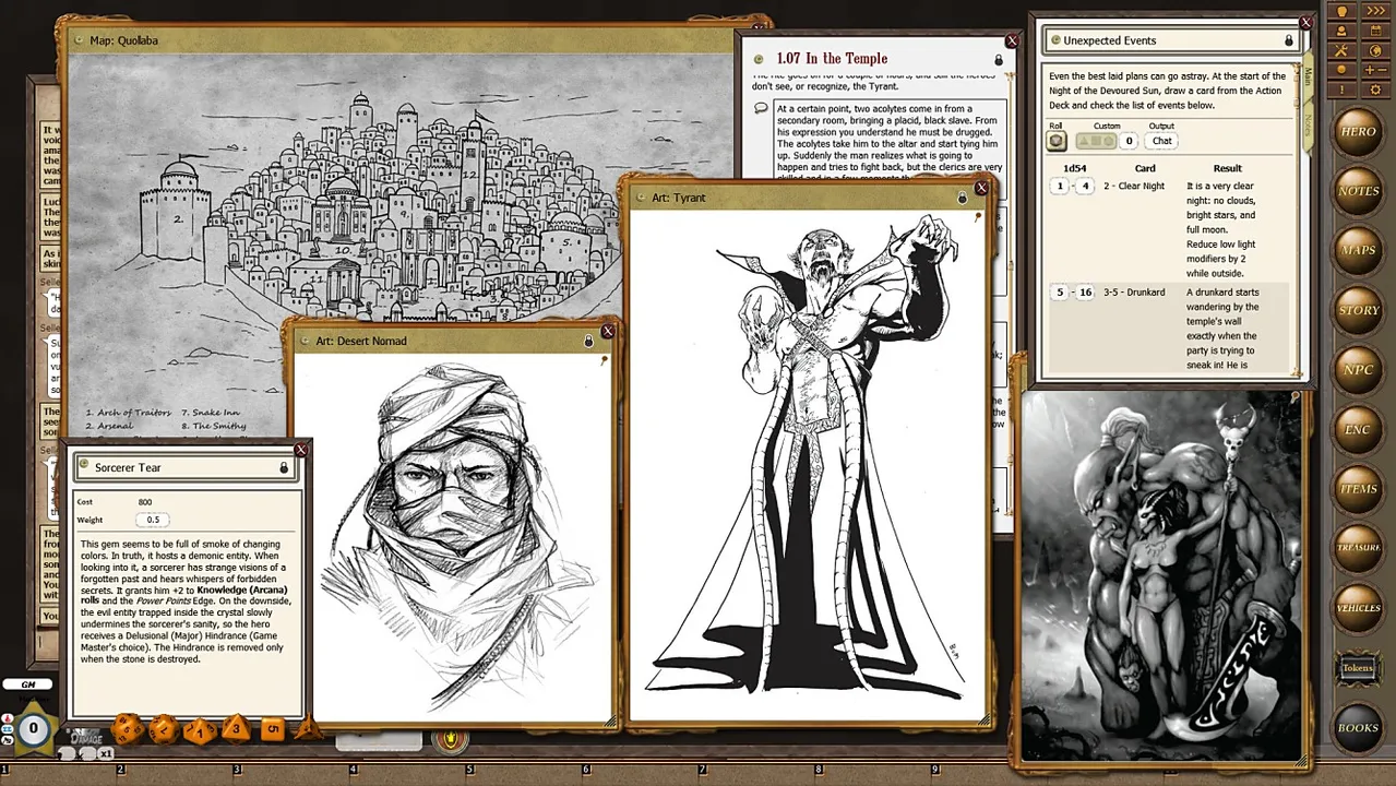 Fantasy Grounds - Beasts & Barbarians: Death of a Tyrant (Savage Worlds) Screenshot 2