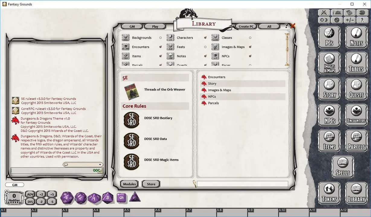 Fantasy Grounds - Threads of the Orb Weaver (5E) Screenshot 2