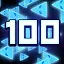 100 Blue Triangles icon