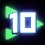 10 Green Triangles icon