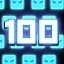 100 Blue Squares icon