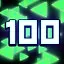 100 Green Triangles icon