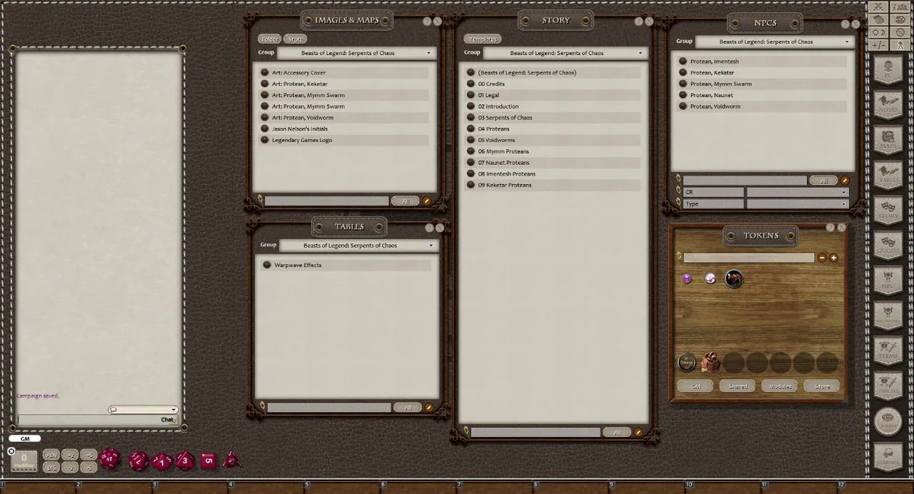 Fantasy Grounds - Serpents of Chaos (5E) Screenshot 1
