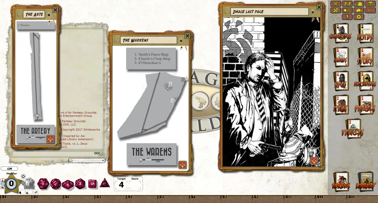 Fantasy Grounds - Wellstone City Chronicles: Two-Bit Thugs (Savage Worlds) Screenshot 3