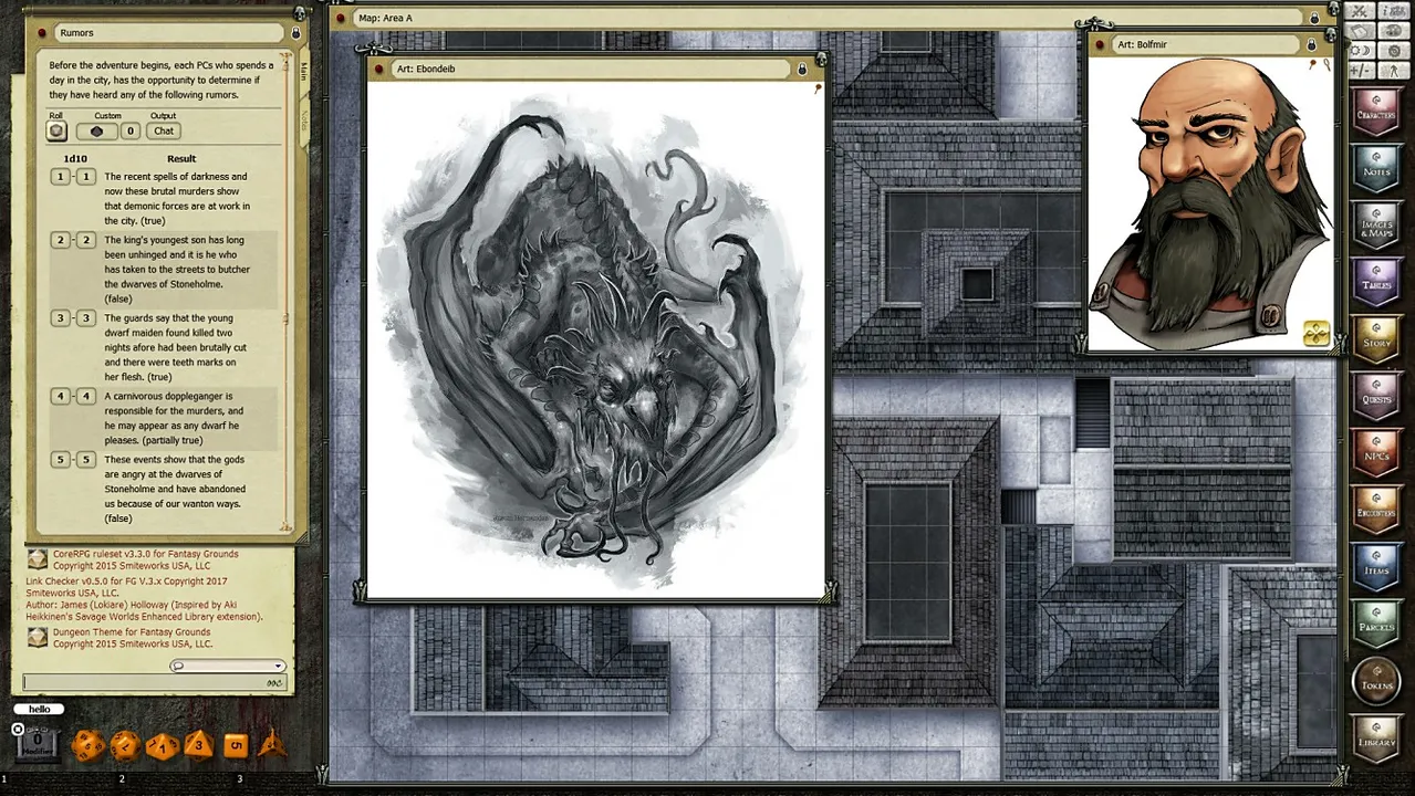Fantasy Grounds - U02: Murder in Stoneholme (PFRPG) Screenshot 0