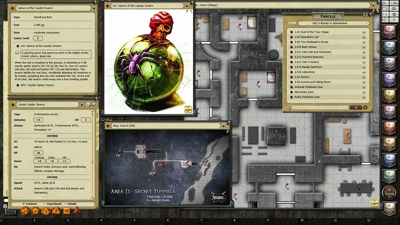 Fantasy Grounds - U02: Murder in Stoneholme (PFRPG) Screenshot 3