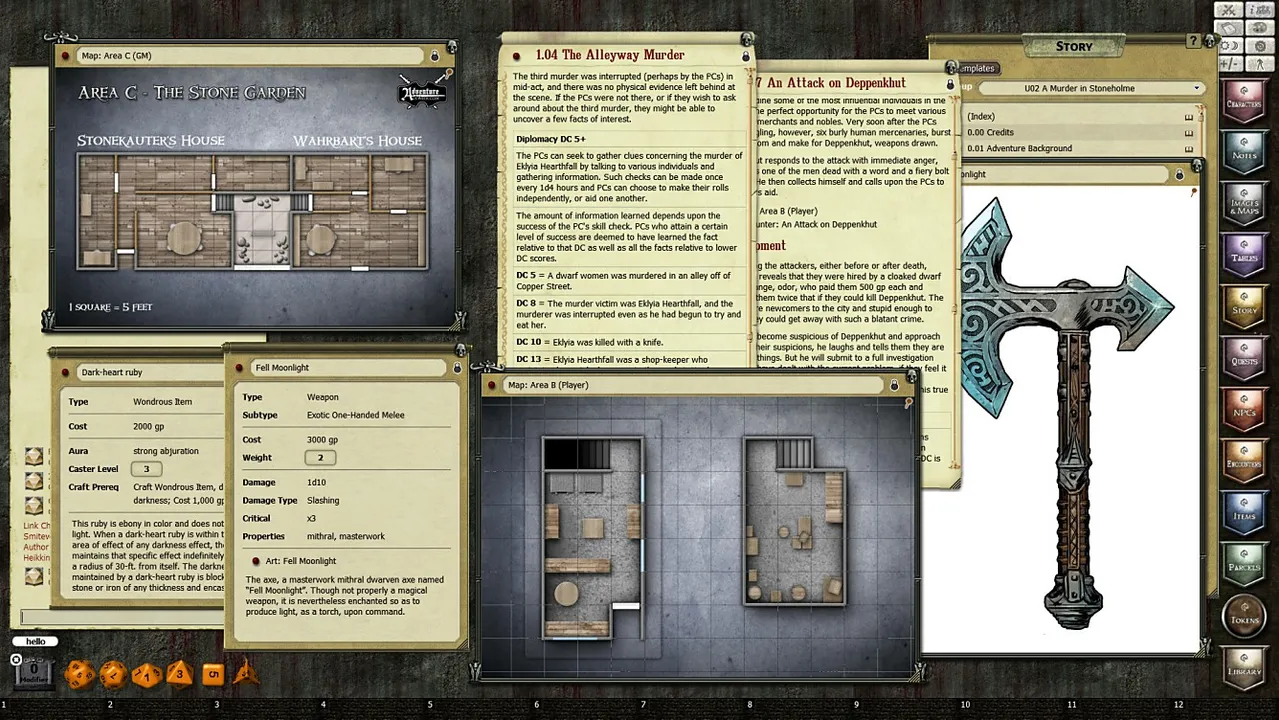 Fantasy Grounds - U02: Murder in Stoneholme (PFRPG) Screenshot 2