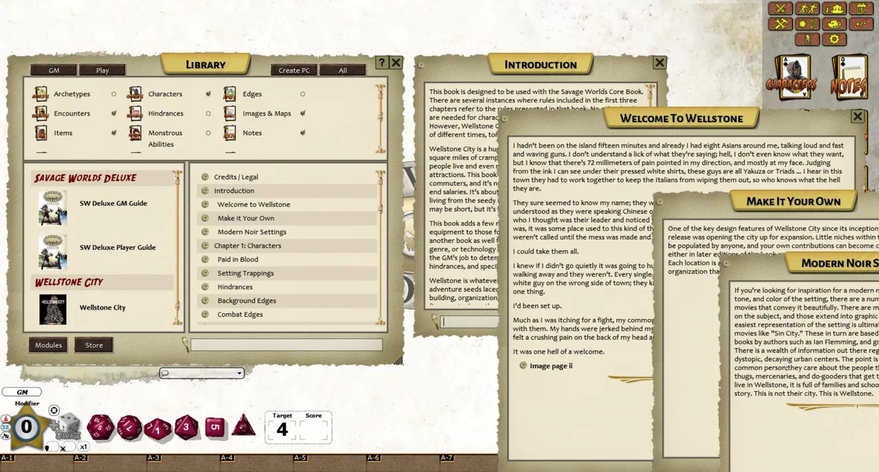 Fantasy Grounds - Wellstone City (Savage Worlds) Screenshot 1