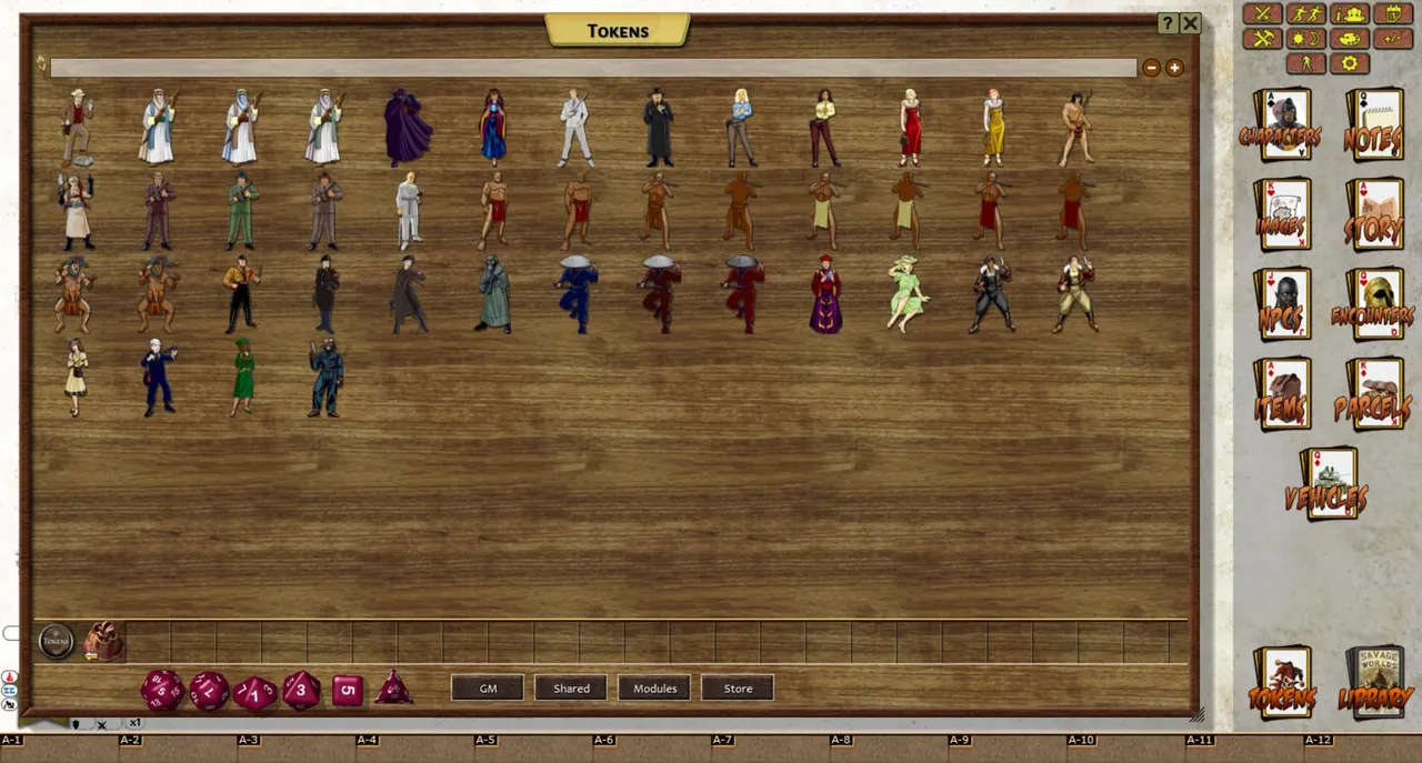 Fantasy Grounds - Daring Tales of Adventure Figure Flats (Token Pack) Screenshot 3