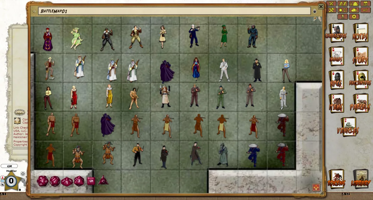Fantasy Grounds - Daring Tales of Adventure Figure Flats (Token Pack) Screenshot 0