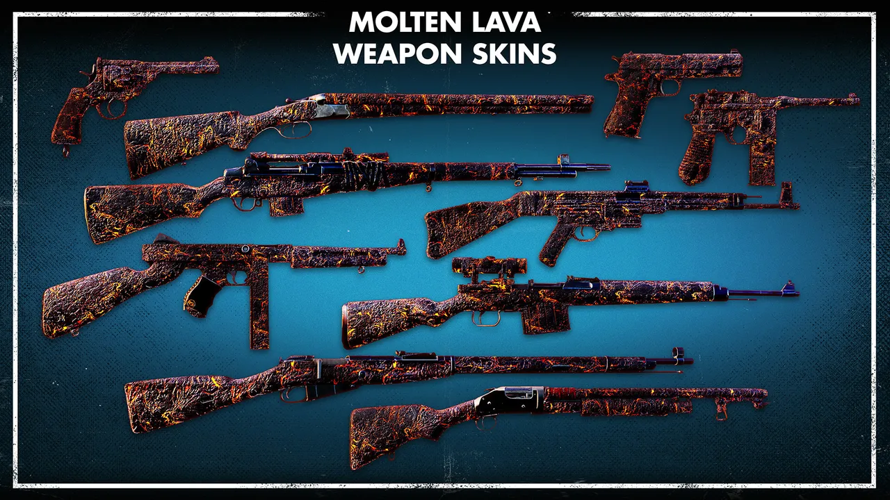Zombie Army 4: Molten Lava Weapon Skins Screenshot 0