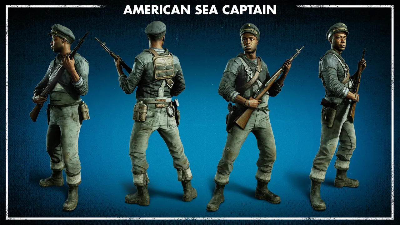 Zombie Army 4: American Sea Captain Character Screenshot 1