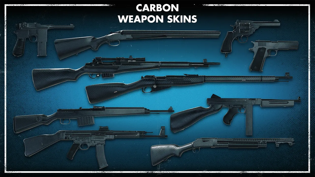Zombie Army 4: Carbon Weapon Skins Screenshot 3