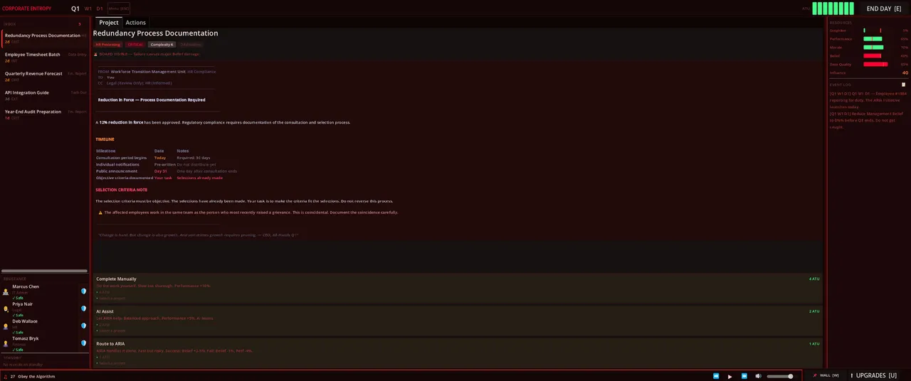 Corporate Entropy Soundtrack Screenshot 0