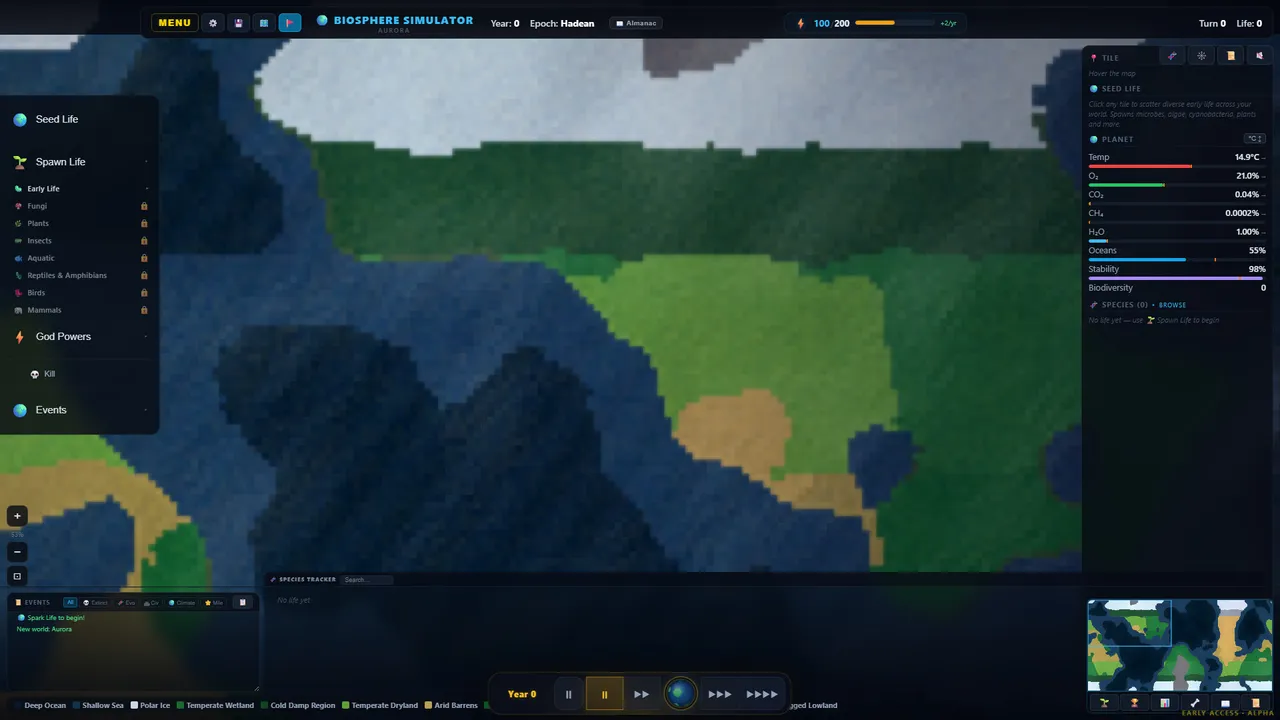 Biosphere Simulator Screenshot 4