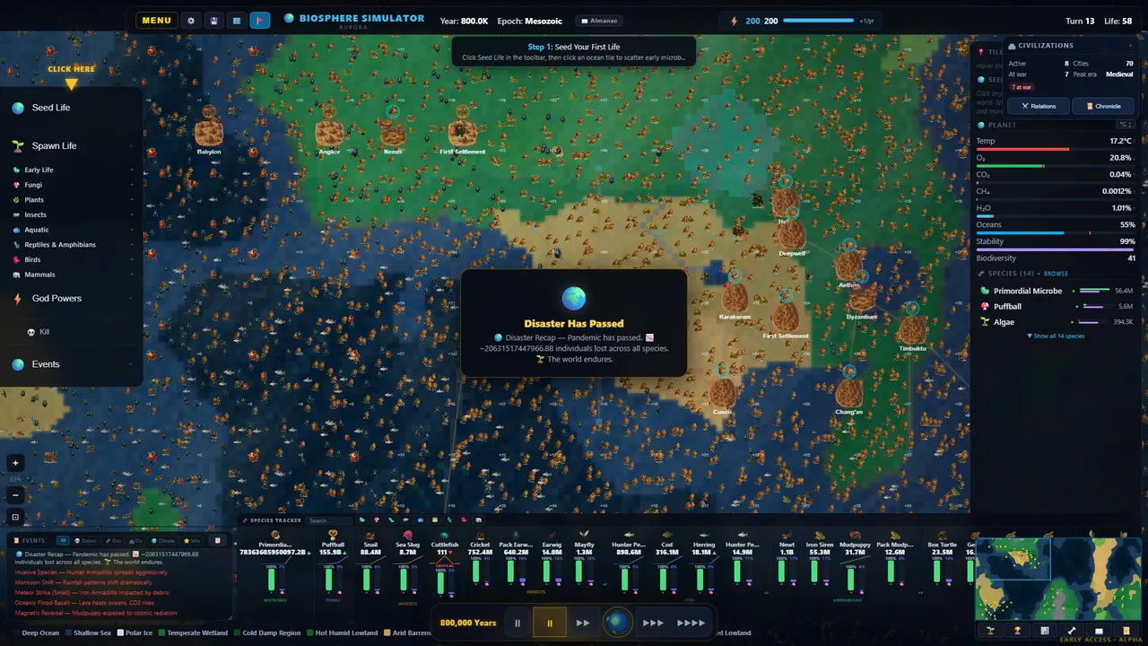 Biosphere Simulator Screenshot 3