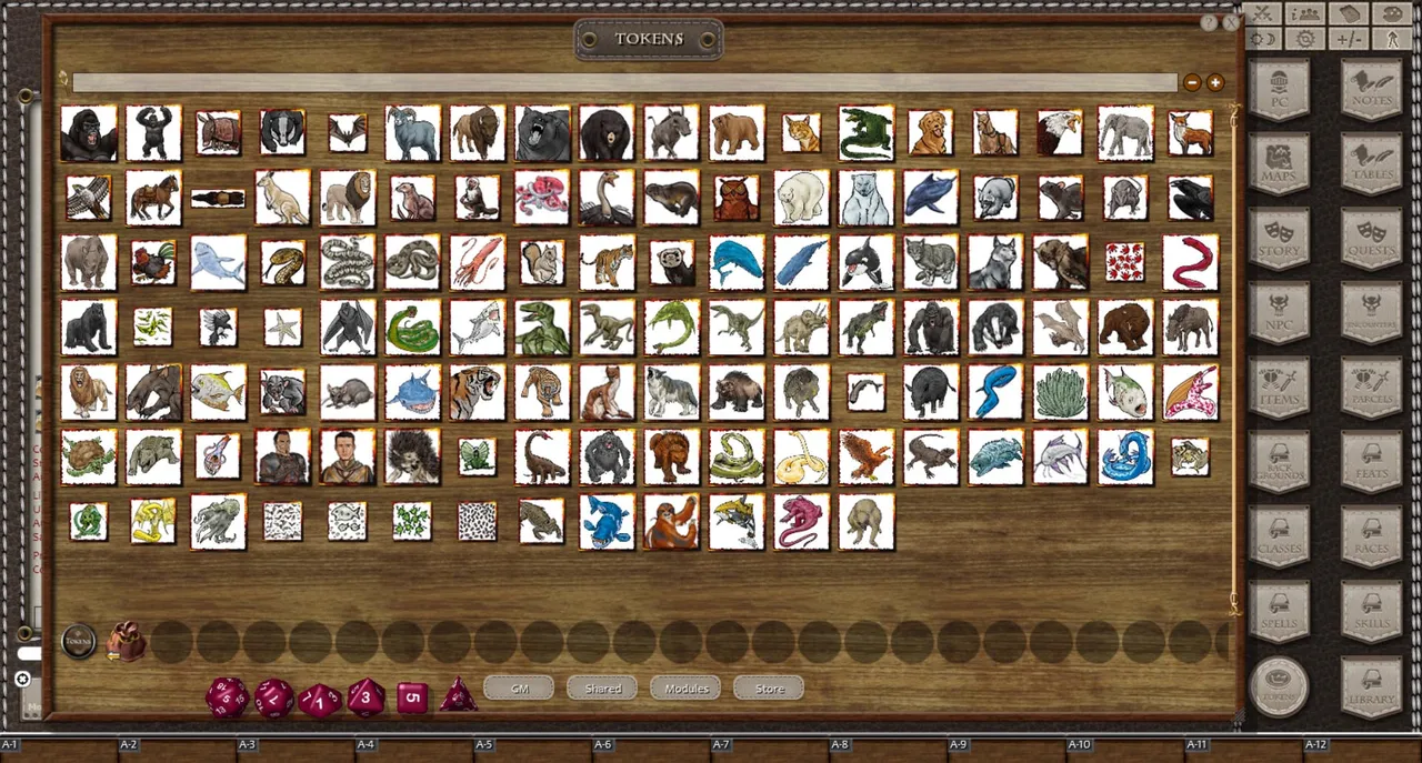 Fantasy Grounds - Online Gaming Pack #1: Animals & Aberrations Screenshot 1
