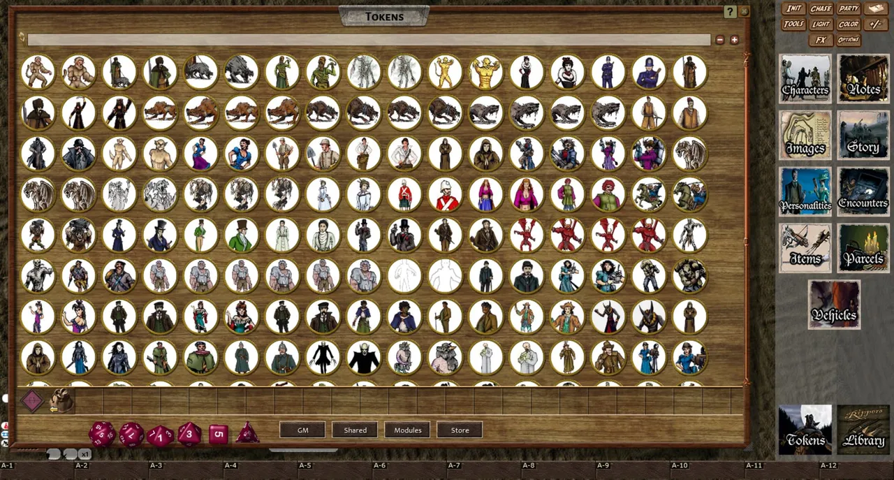 Fantasy Grounds - Rippers Online Gaming Figure Flats (Token Pack) Screenshot 1