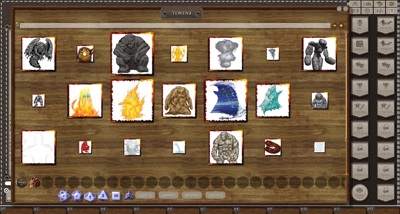 Fantasy Grounds - Gaming #7: Constructs, Elementals, & Fey (Token Pack) Screenshot 2