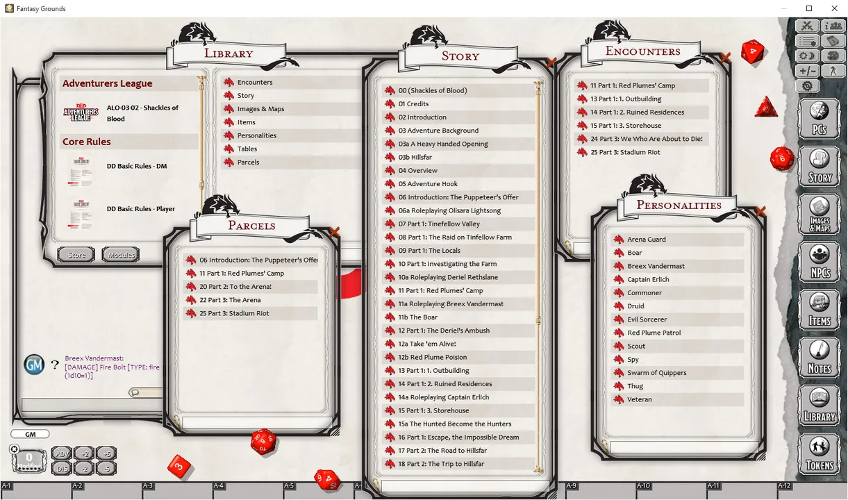 Fantasy Grounds - Dungeons & Dragons: Shackles of Blood Screenshot 2