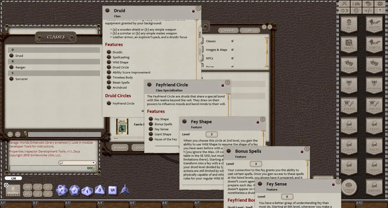 Fantasy Grounds - Faerie Passions (5E) Screenshot 3