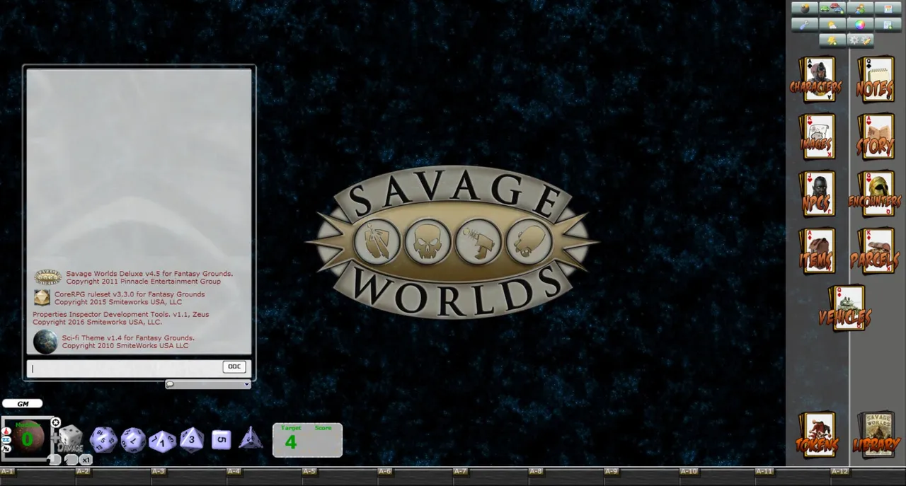 Fantasy Grounds - Sci-fi Skin (Savage Worlds) Screenshot 3