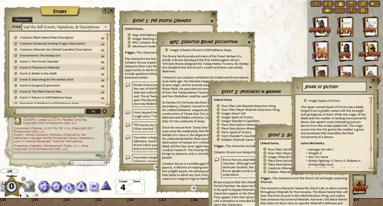 Fantasy Grounds - Kith'takharos: Seal the Rift! (Savage Worlds) Screenshot 1