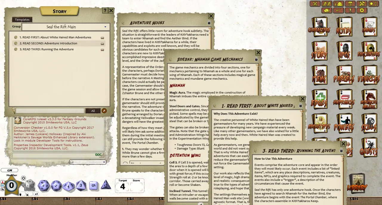 Fantasy Grounds - Kith'takharos: Seal the Rift! (Savage Worlds) Screenshot 2