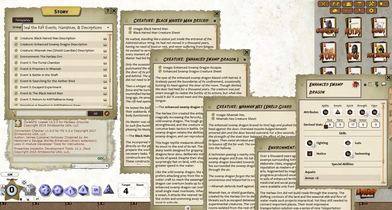 Fantasy Grounds - Kith'takharos: Seal the Rift! (Savage Worlds) Screenshot 3