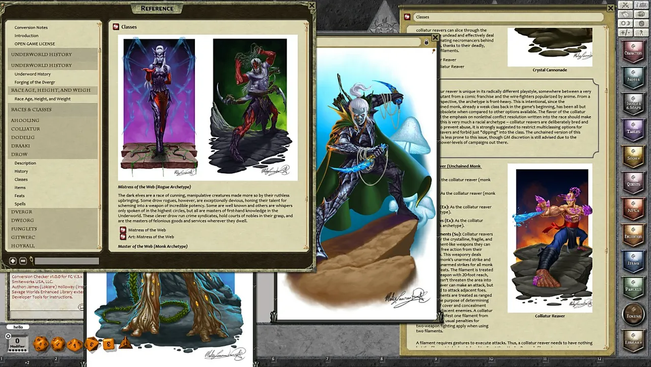 Fantasy Grounds - Underworld Races & Classes (PFRPG) Screenshot 0