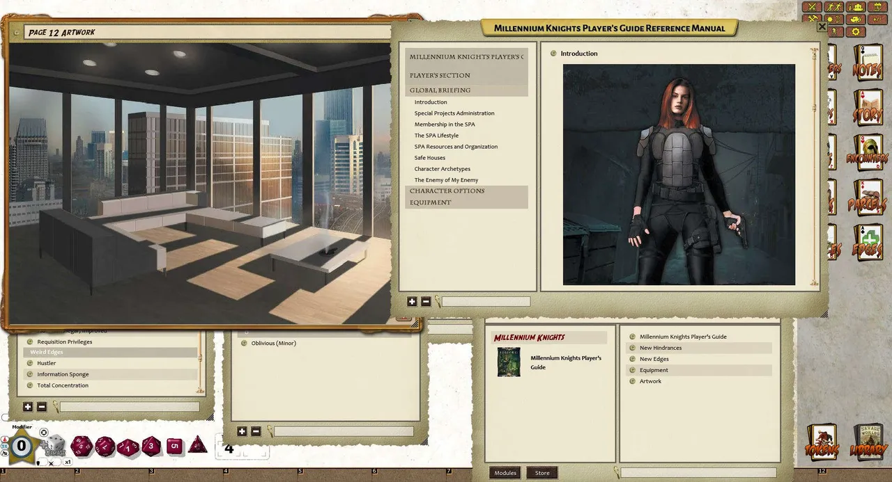 Fantasy Grounds - Millennium Knights (Savage Worlds) Screenshot 0