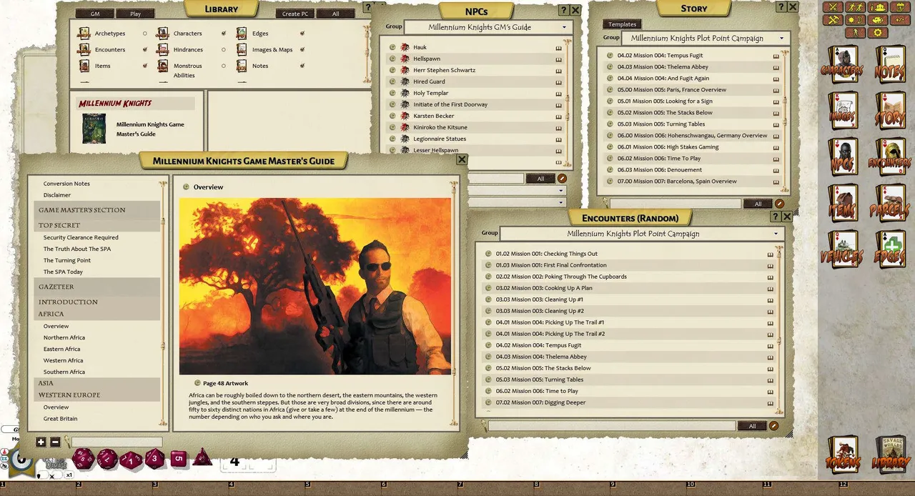 Fantasy Grounds - Millennium Knights (Savage Worlds) Screenshot 2