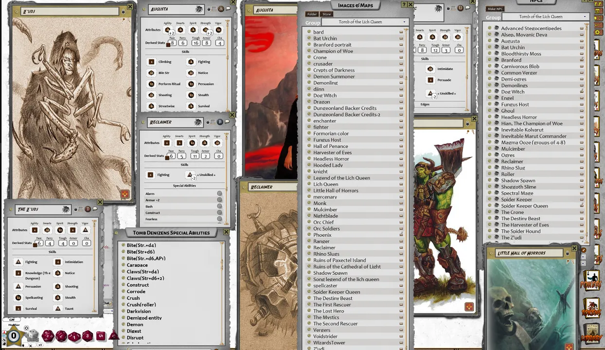 Fantasy Grounds - Dungeonlands: Tomb of the Lich Queen (Savage Worlds) Screenshot 1