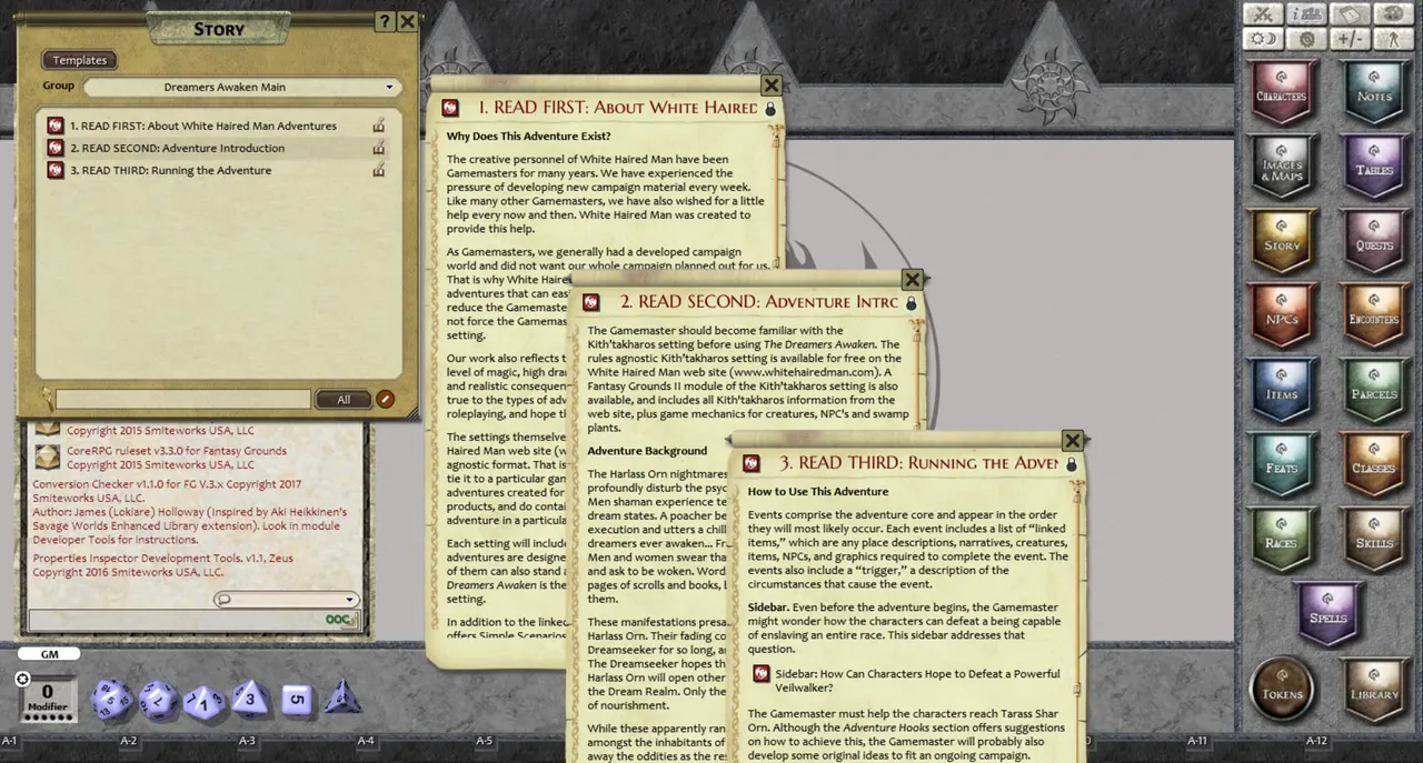 Fantasy Grounds - The Dreamers Awaken (PFRPG) Screenshot 1
