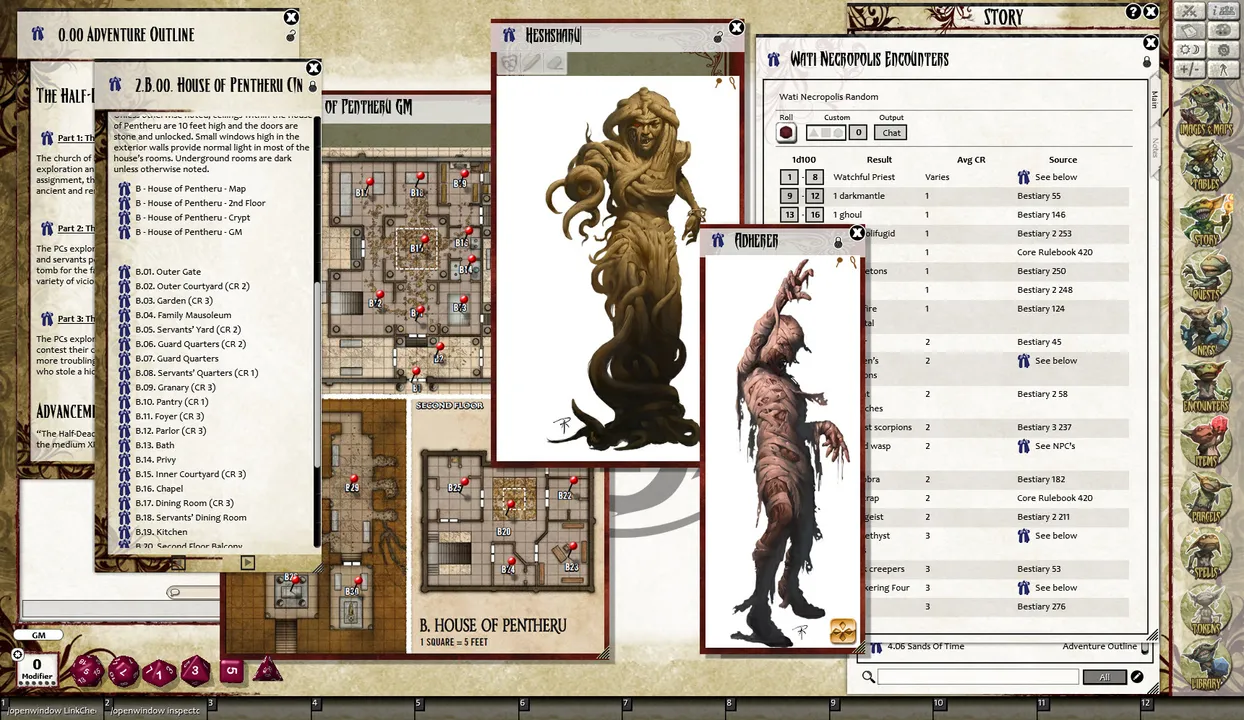 Fantasy Grounds - Pathfinder RPG - Mummy's Mask AP 1: The Half-Dead City (PFRPG) Screenshot 1