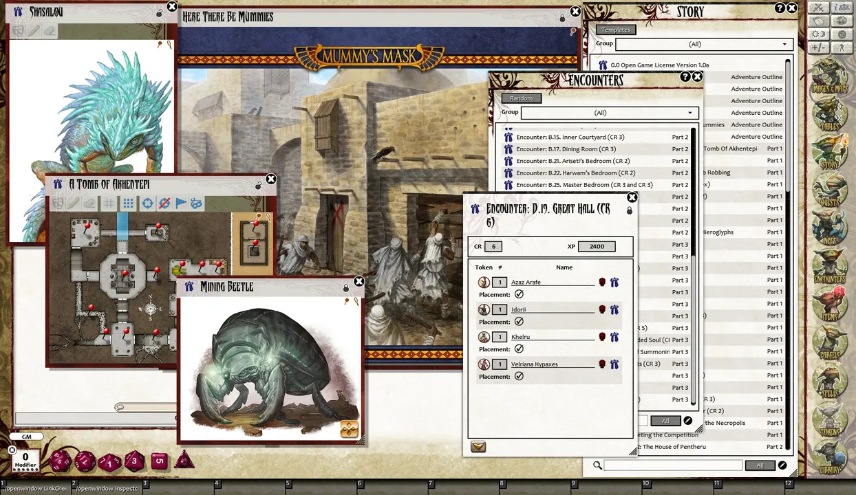 Fantasy Grounds - Pathfinder RPG - Mummy's Mask AP 1: The Half-Dead City (PFRPG) Screenshot 3