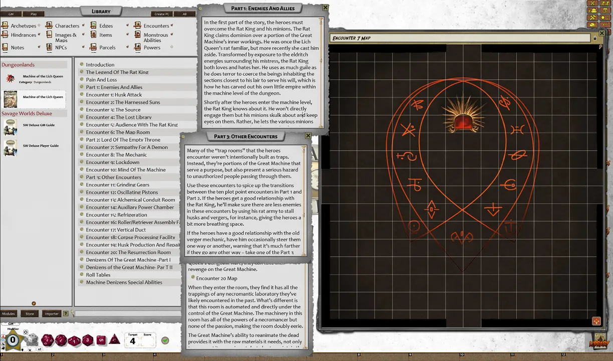 Fantasy Grounds - Dungeonlands: Machine of the Lich Queen (Savage Worlds) Screenshot 0