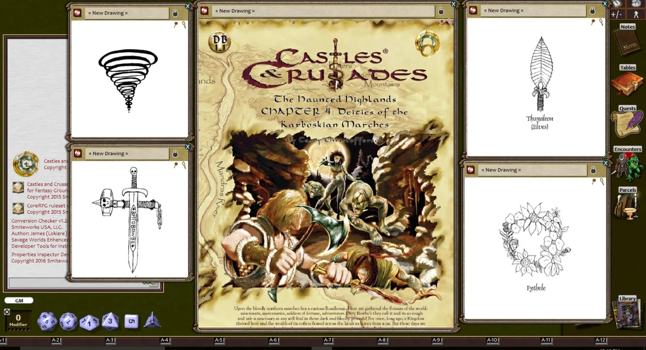 Fantasy Grounds - Deities of the Haunted Highlands (Castles & Crusades) Screenshot 3