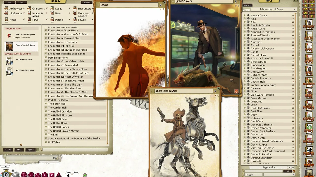 Fantasy Grounds - Dungeonlands: Palace of the Lich Queen (Savage Worlds) Screenshot 1