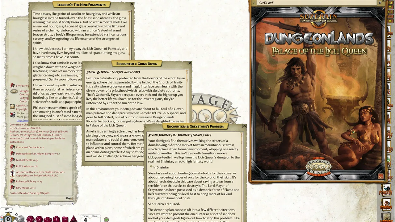 Fantasy Grounds - Dungeonlands: Palace of the Lich Queen (Savage Worlds) Screenshot 3