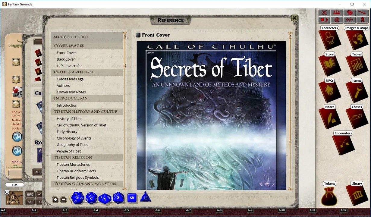 Fantasy Grounds - Secrets of Tibet (CoC7E) Screenshot 2